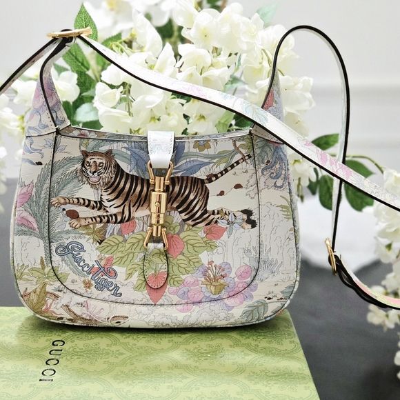 Gucci Handbags - Gucci Tiger Jackie 1961 small shoulder bag